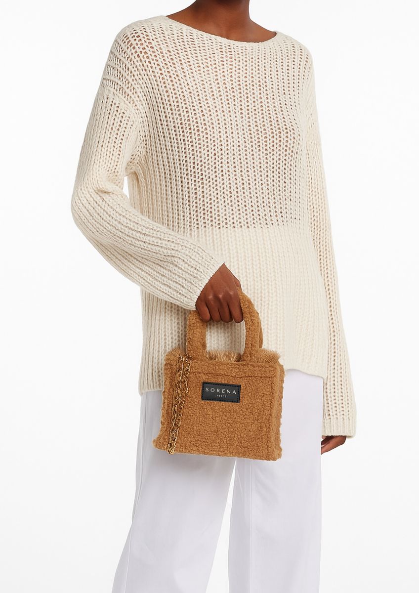 Sorena Teddy Honey Mini Tote Bag