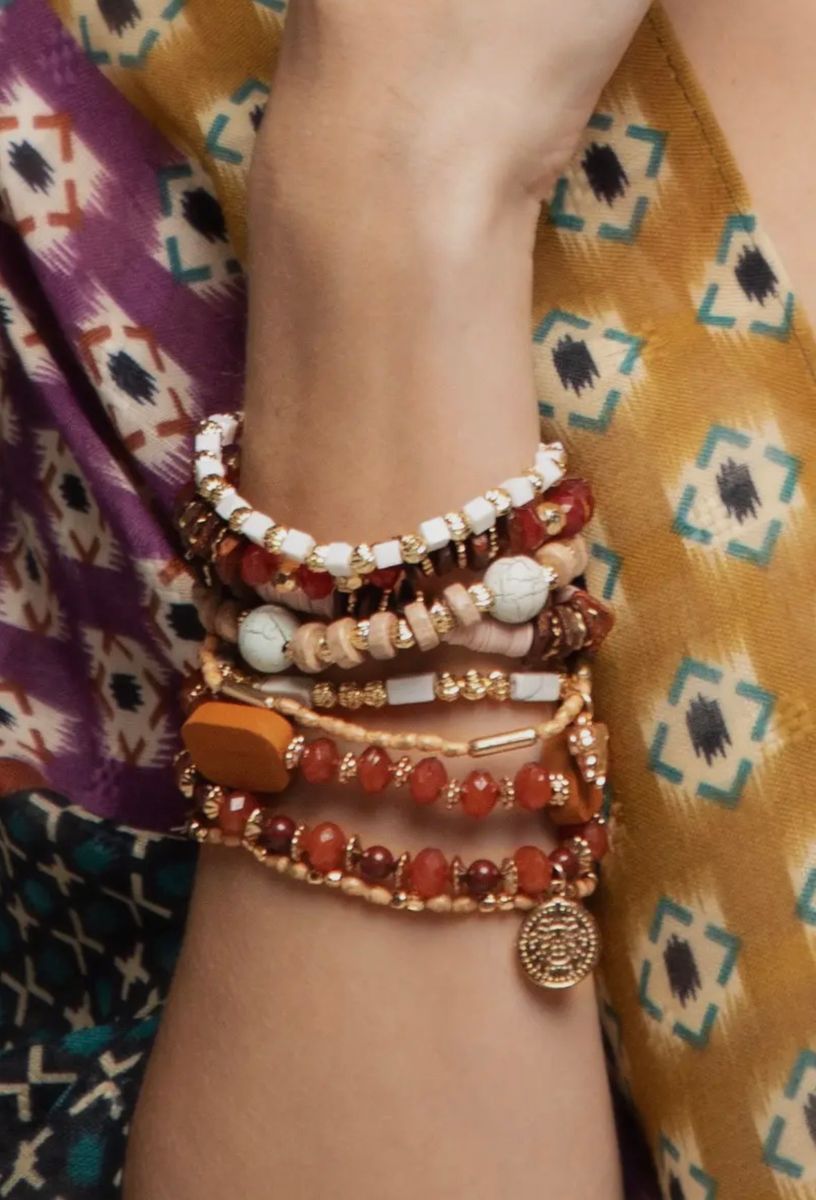 Boho Armbånd Pink Sand