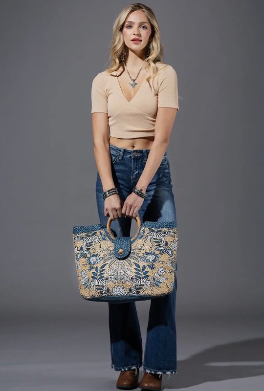 Palma Jute Tote Bag