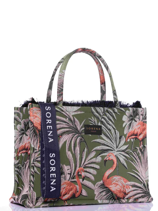 Sorena Isla Green Tote Bag