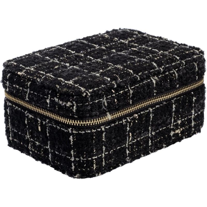 Tweed Jewellery Box Black
