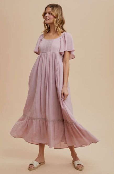 Hovedbilde Elodie Kjole Dusty Pink