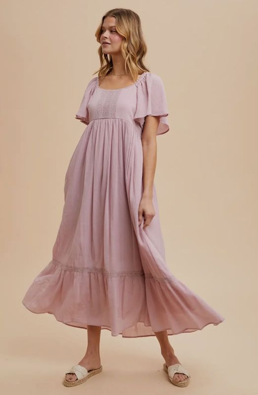 Elodie Kjole Dusty Pink