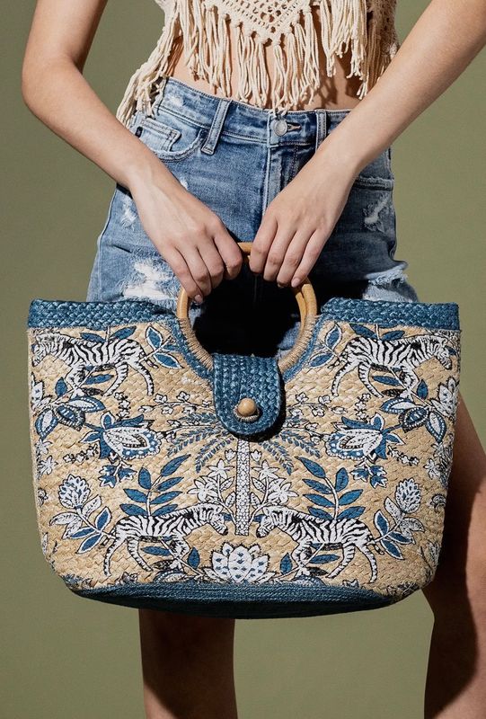 Palma Jute Tote Bag